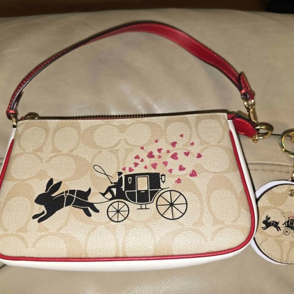 Coach Year of the Rabbit Wristlet and Mirror - New WOT